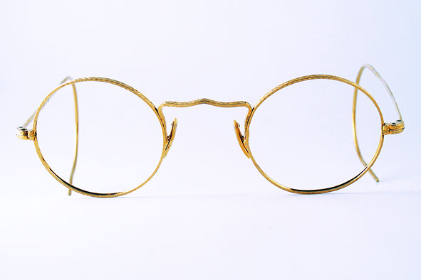 vintage eyewear : unisex : 1920s-302 gold-fill frame by BAUSCH & LOMB (USA)