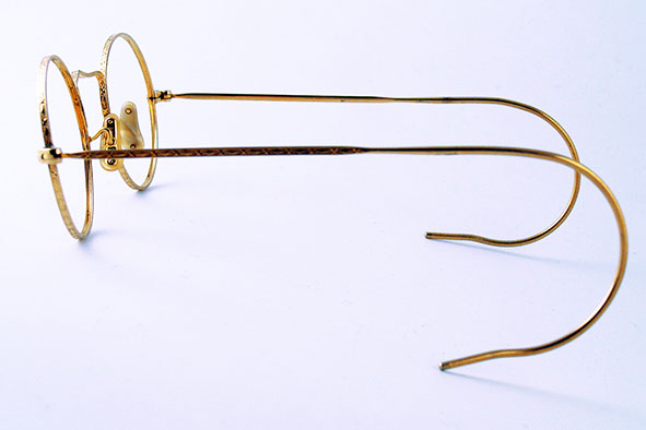 vintage eyewear : unisex : 1920s-30s gold-fill frame by BAUSCH & LOMB (USA)
