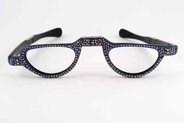 vintage eyewear : womens : 1960's folding half-eye frame, unmarked