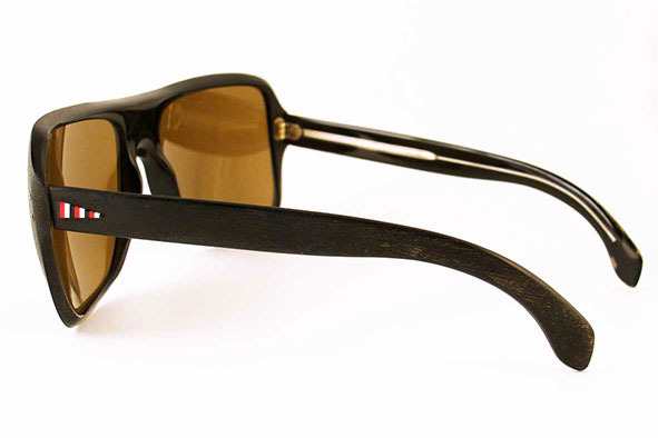 vintage sunglasses : mens : 1970s wood-effect sunglasses, unmarked