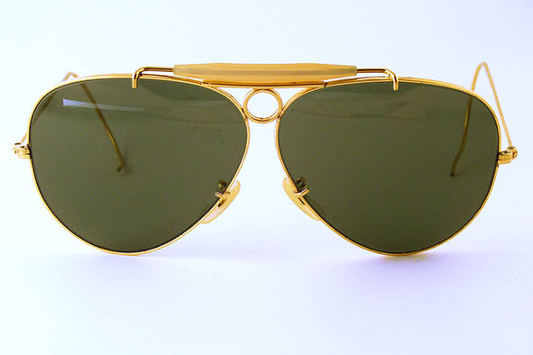 vintage sunglasses : mens : 1970s Ray-Ban Shooter by BAUSCH & LOMB USA