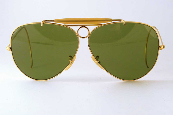 vintage sunglasses : mens : 1970s Ray-Ban Shooter by BAUSCH & LOMB USA